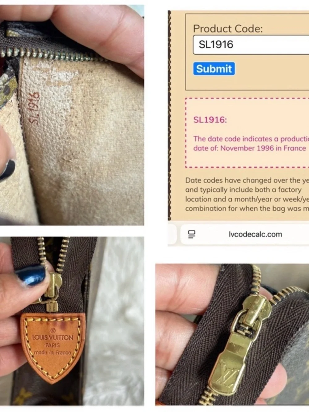 Vintage LOUIS VUITTON Monogram Toiletry 19 Pouch Clutch Bag Brown Authentic - Picture 8 of 9